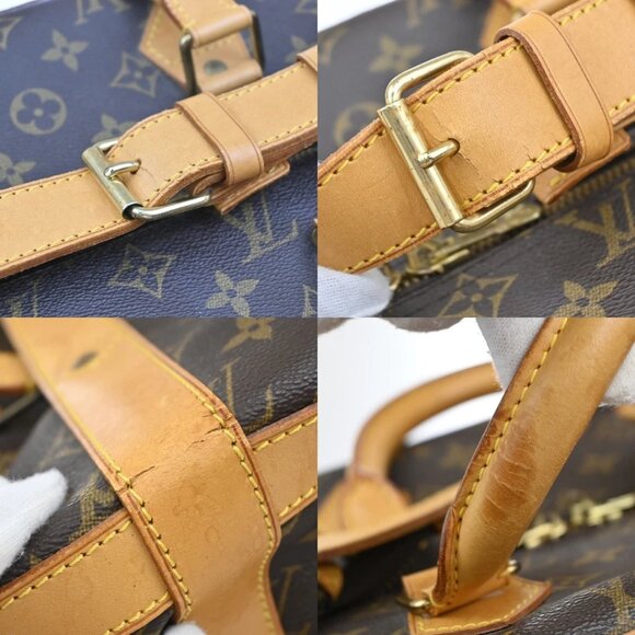 LOUIS VUITTON Travel Hand Cruiser Bag 40 Monogram Leather Brown 538-082525 - Picture 9 of 16